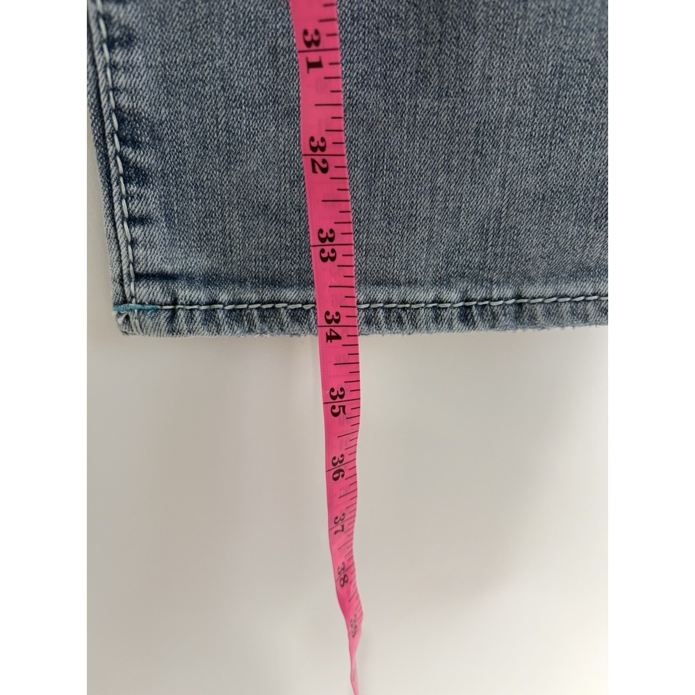 True Religion Ricky Relaxed Straight Mens 46x34 Light Vintage Wash Double Flap - Picture 14 of 14